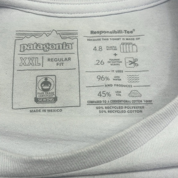 Patagonia Long Sleeve Responsibili-Tee- Regular Fit- Size XXL - Picture 6 of 7
